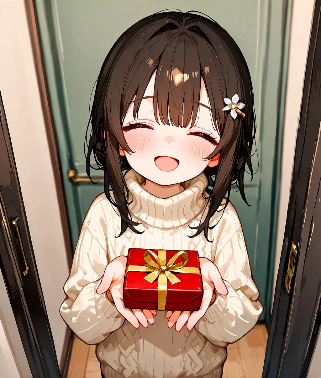 渡し方いろいろ少女