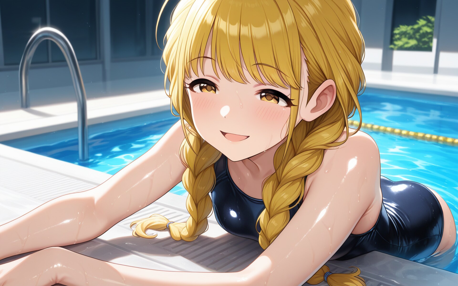 【藤田ことね】スク水プール