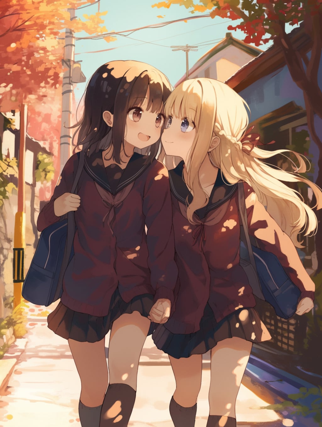 キスしたい二人のJK17