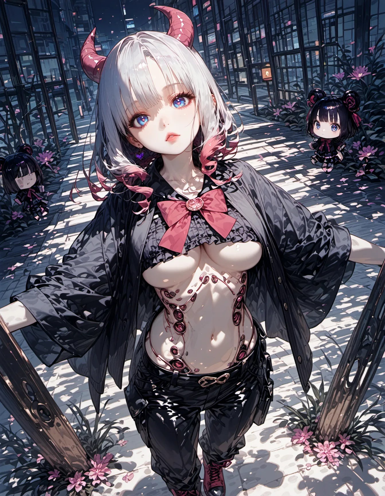 The Cyber Demon’s Silent Walk | の人気AIイラスト・グラビア