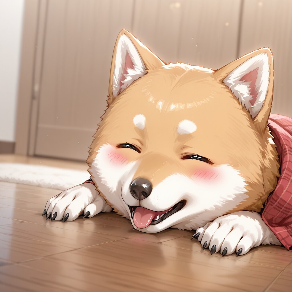 幸せそうに寝てるわんこ🐶