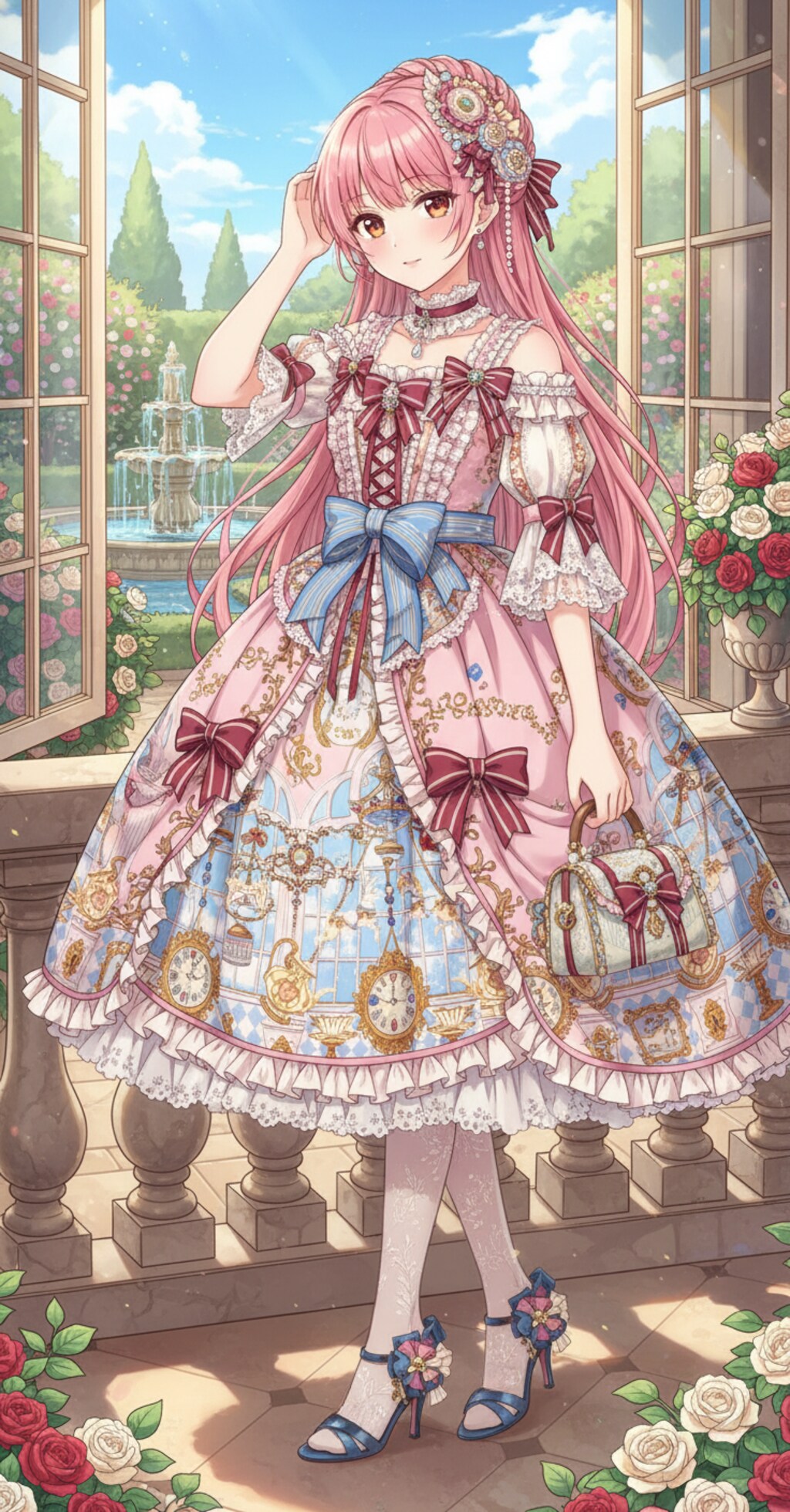 色とりどりの花の町