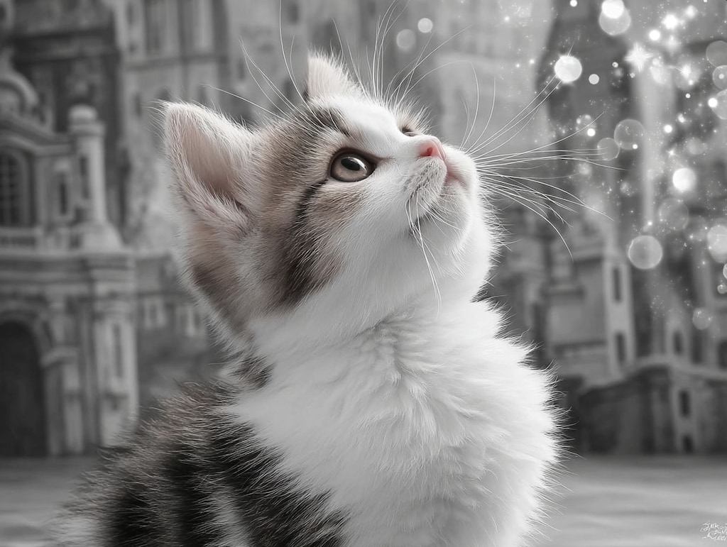 猫には何かが見えている