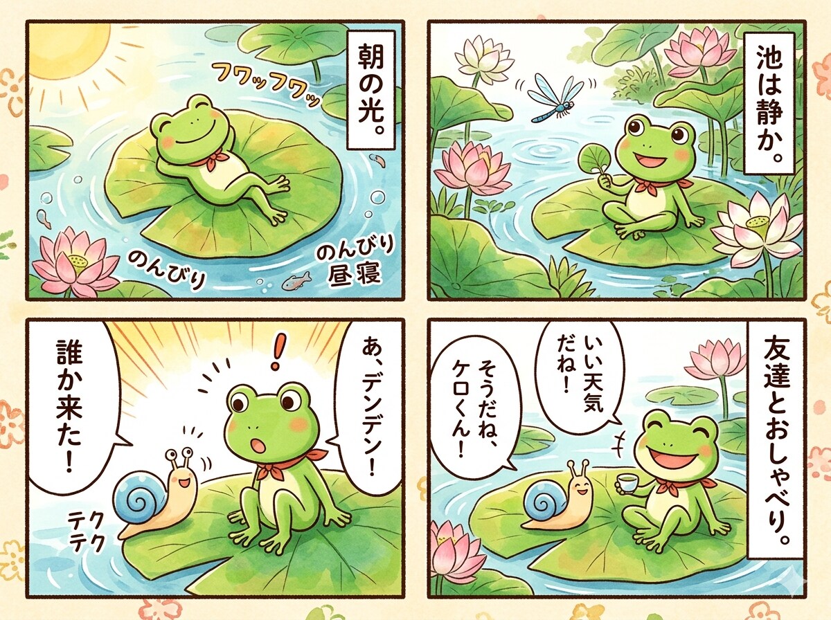 カエル🐸のケロくんの日常