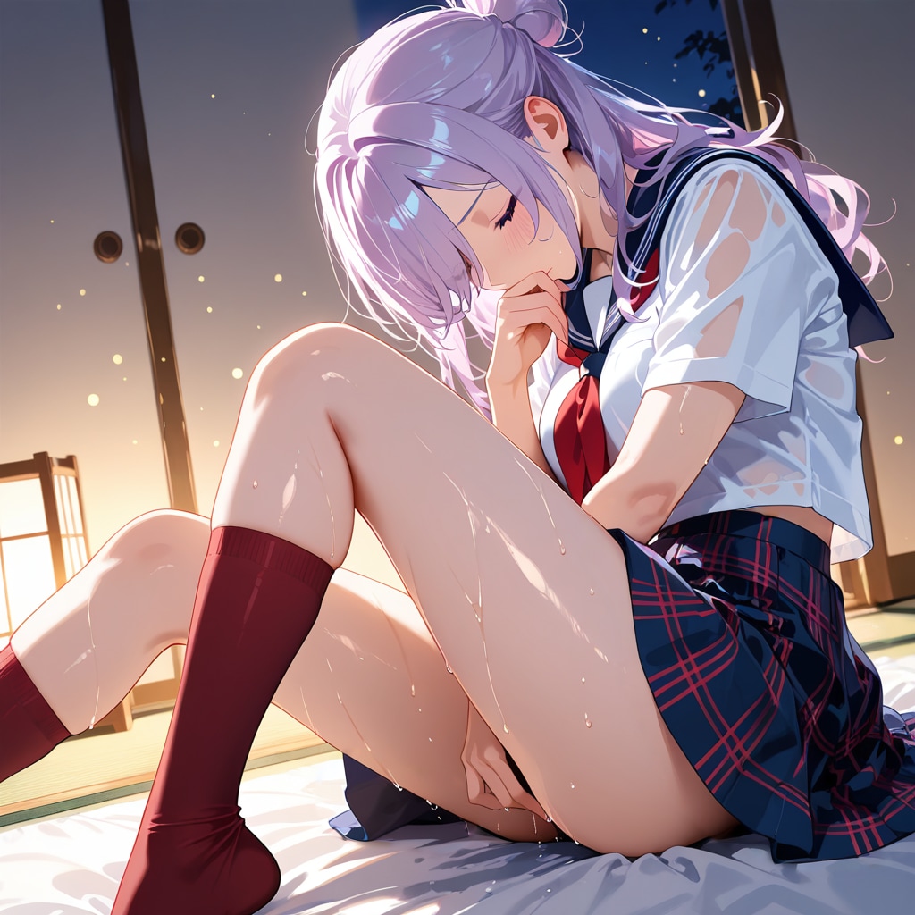 静かに迎えた夜♡　想いを馳せるお姉さん