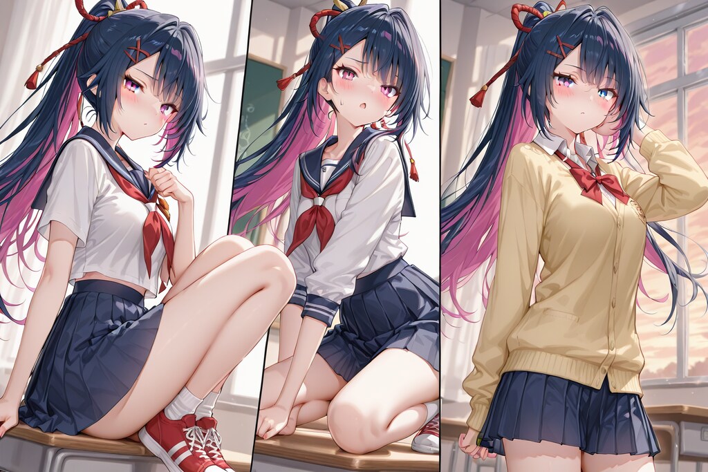 教室に咲く黒髪の物語