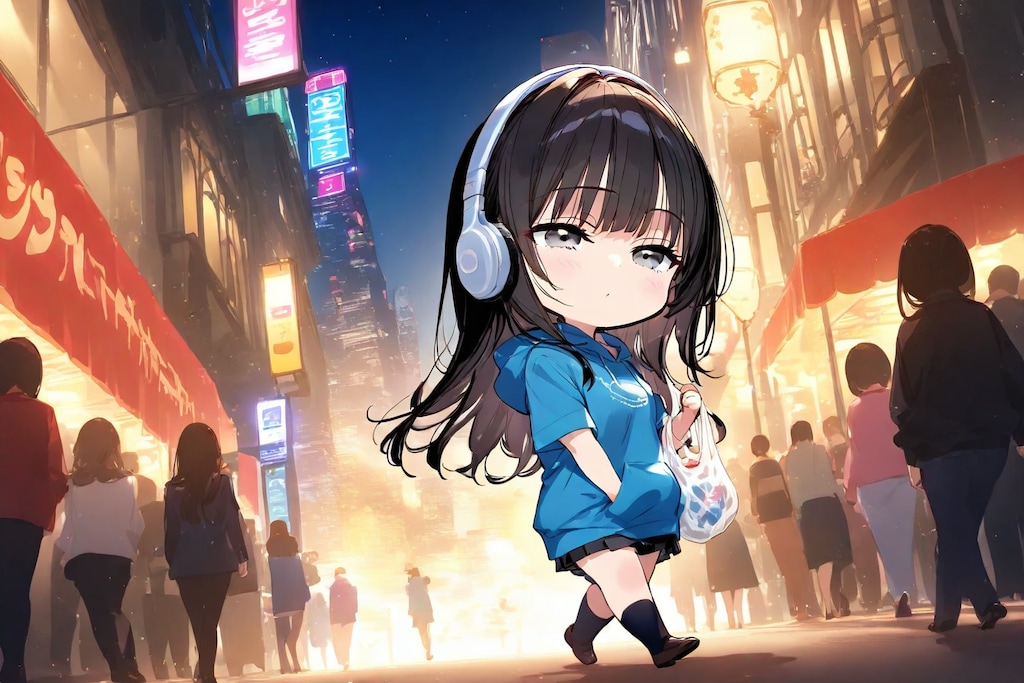 肌寒い夜食買い