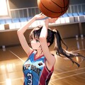 女バスのジャンプシュート（番外44） 6枚目