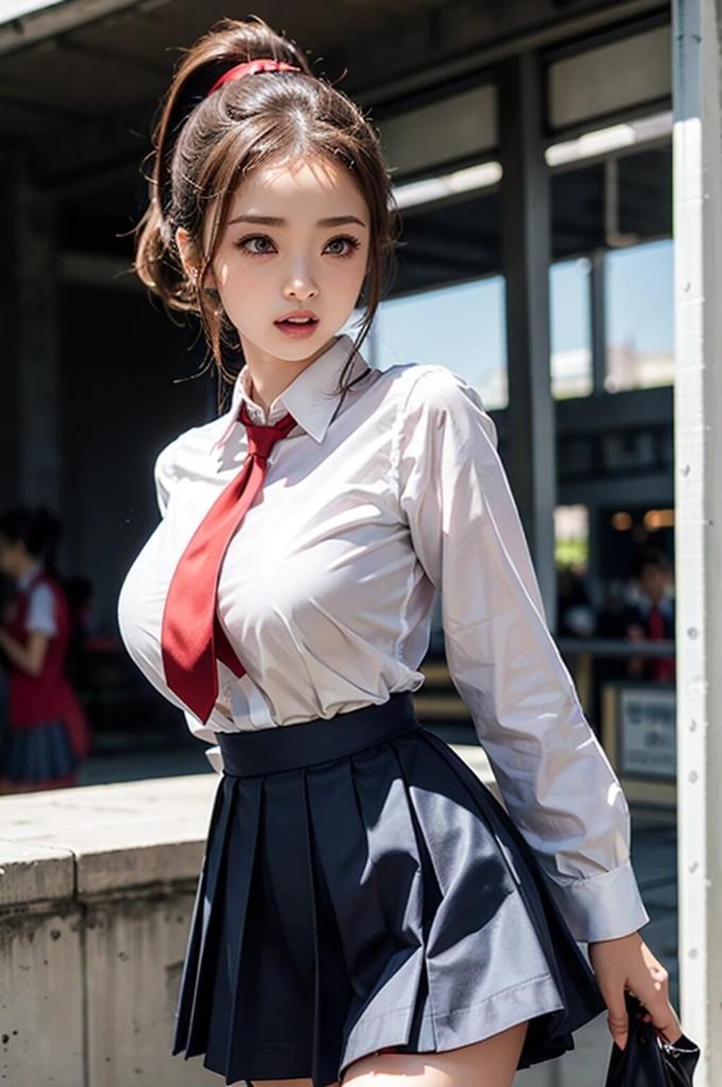 ポニーテール女子高生