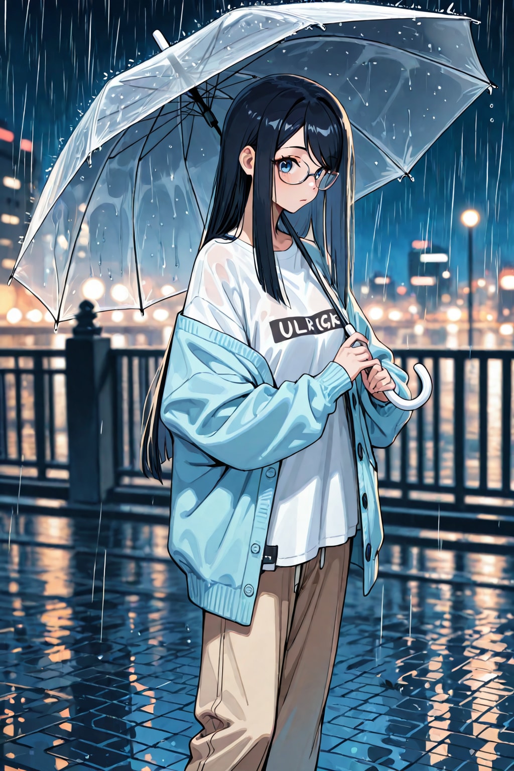 3月最後の日の雨