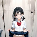 路上アンケートに答える少女 4枚目