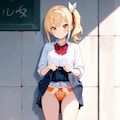 路上アンケートに答える少女 9枚目