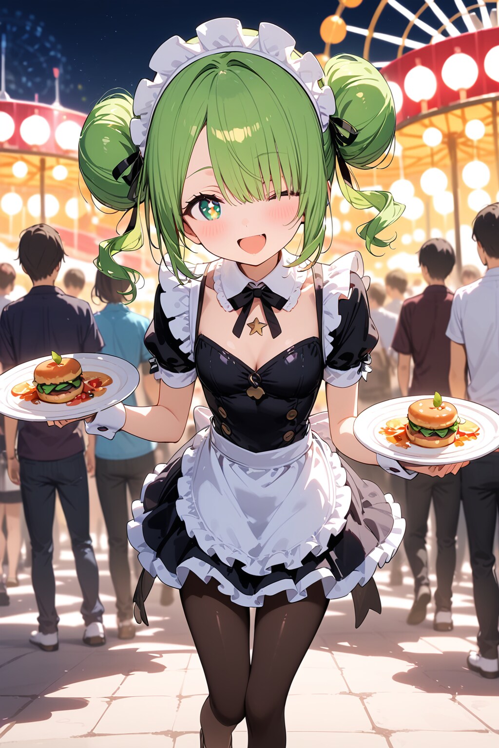 遊園地の売り子 | の人気AIイラスト・グラビア