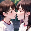 体育の授業を抜け出した百合女子高生 2枚目