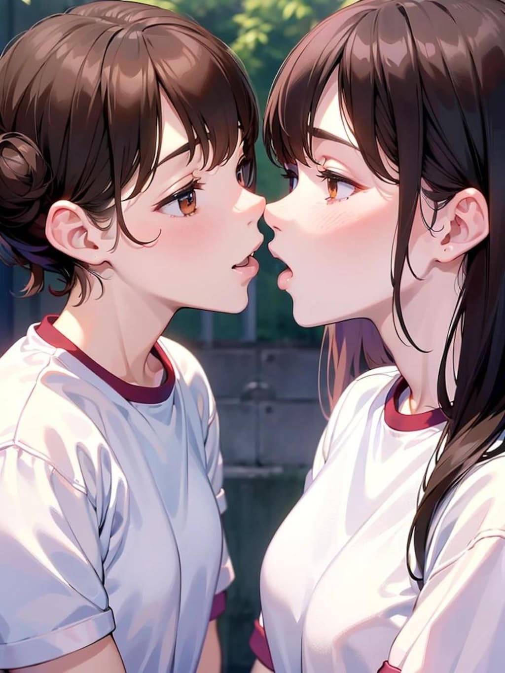 体育の授業を抜け出した百合女子高生