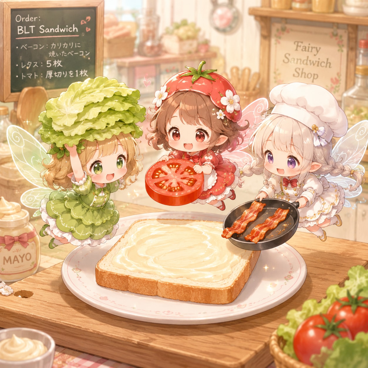 オーダー入ったよー。いそげいそげー。