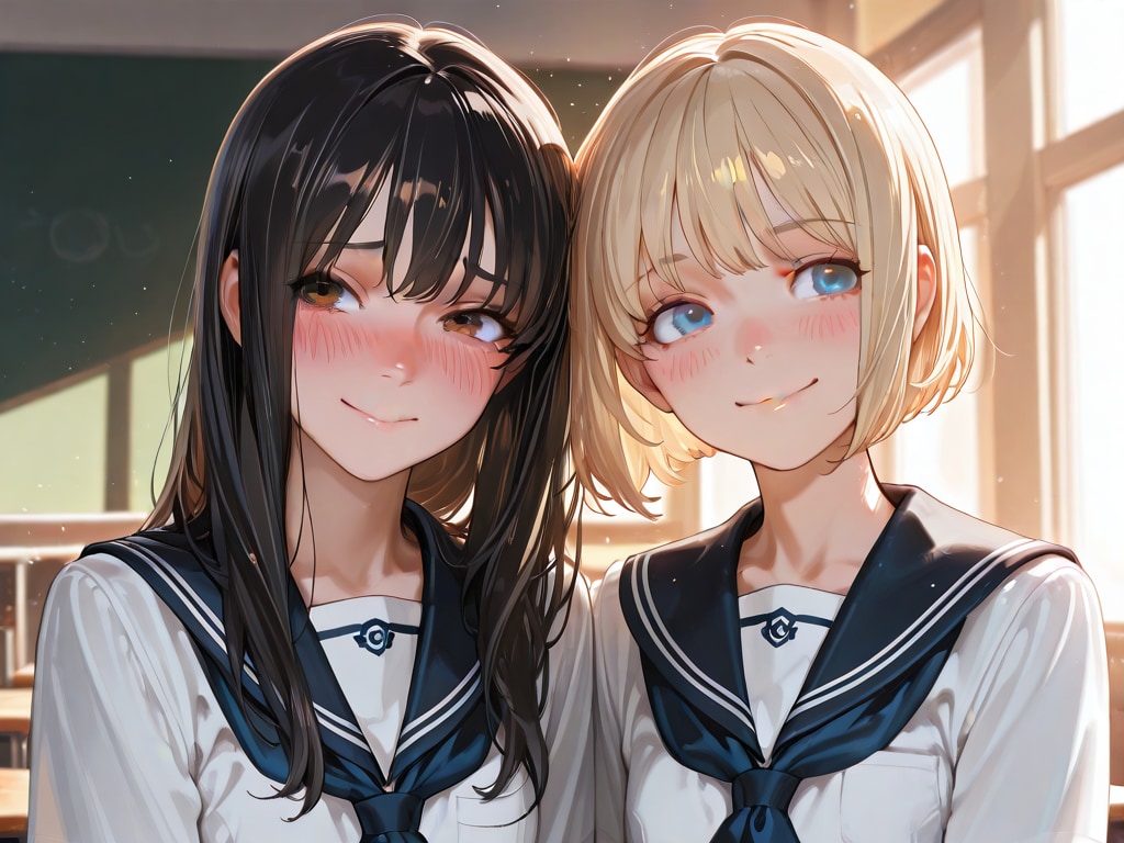 放課後の教室で…