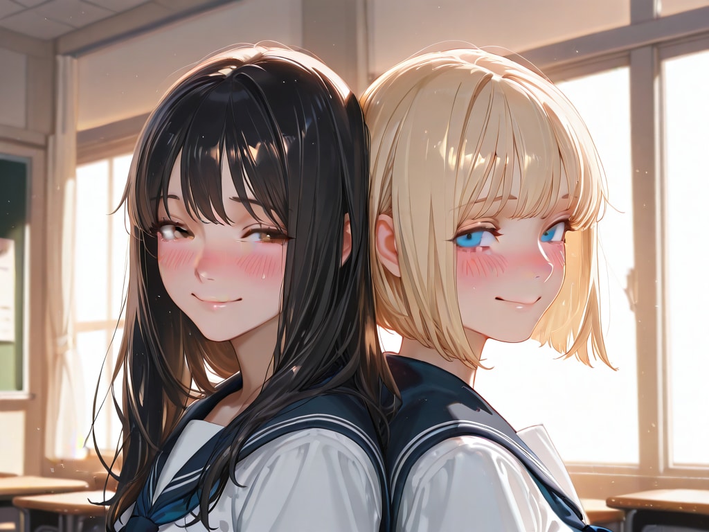 放課後の教室で…