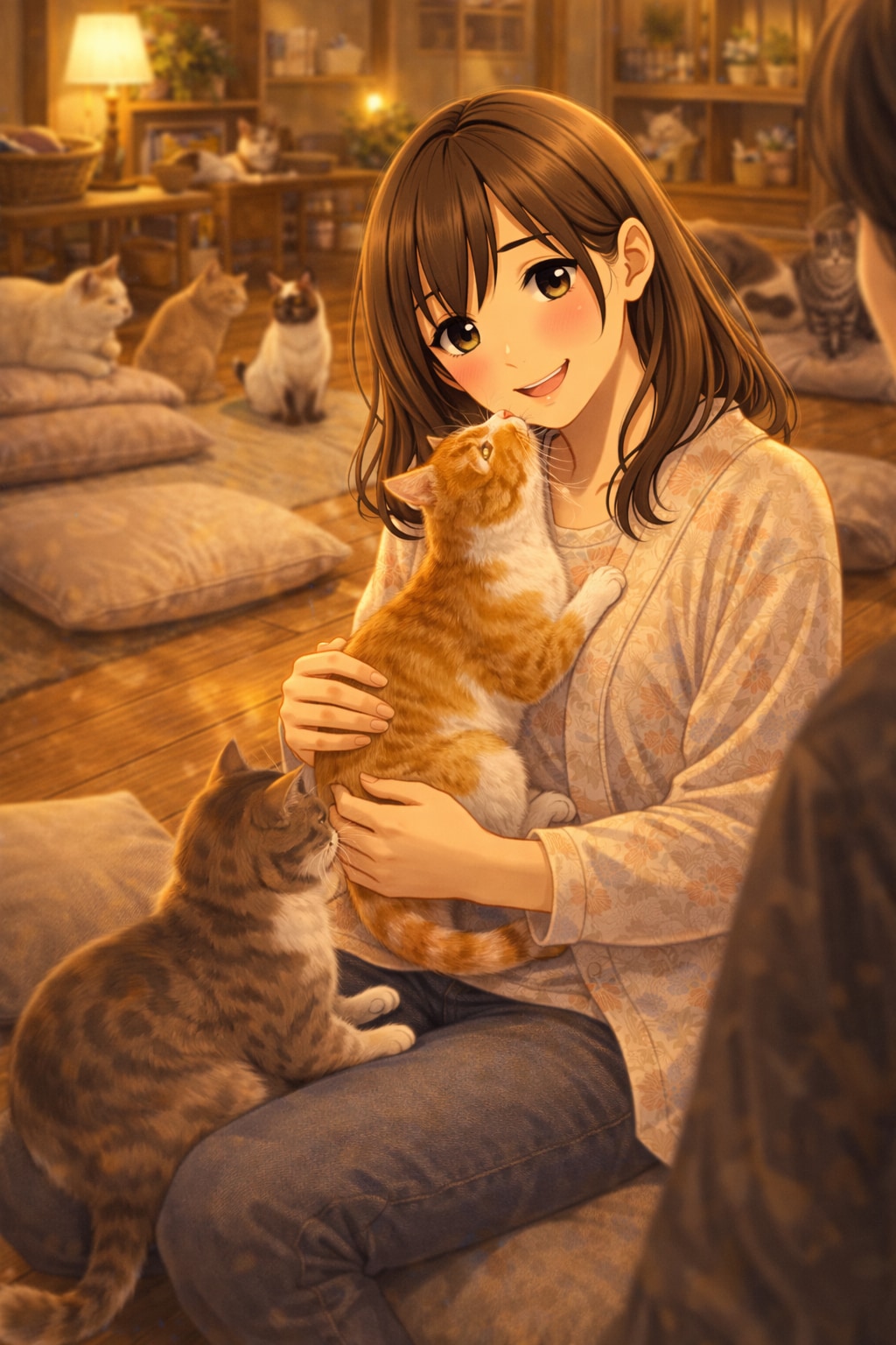 猫カフェで、君と過ごすやさしい時間