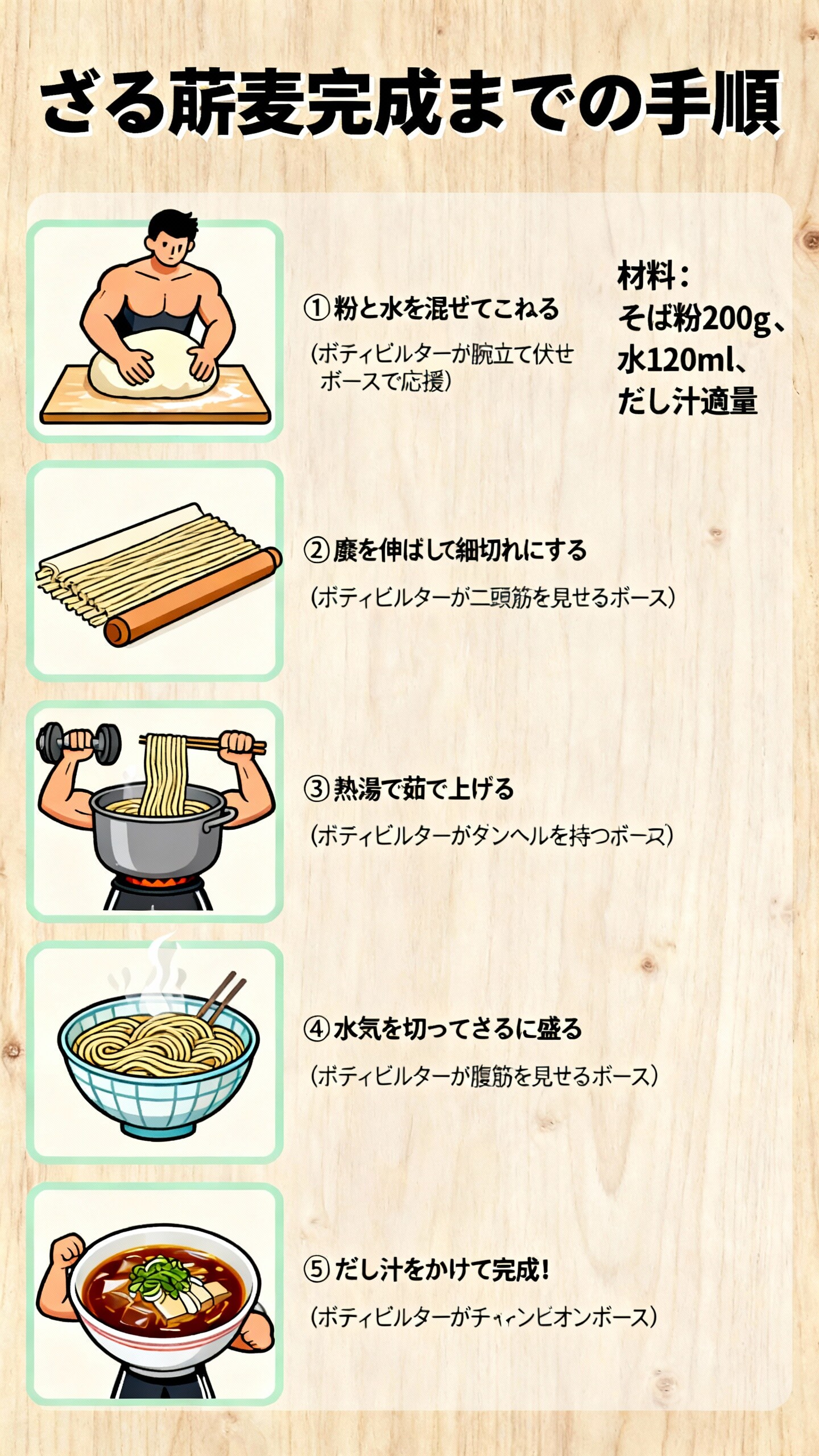 ざる蕎麦のつくりかた