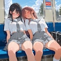 車内涼しー…ウトウト…無防備♪2 8枚目