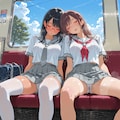 車内涼しー…ウトウト…無防備♪2 12枚目