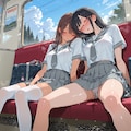 車内涼しー…ウトウト…無防備♪2 9枚目