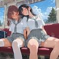 車内涼しー…ウトウト…無防備♪2 7枚目