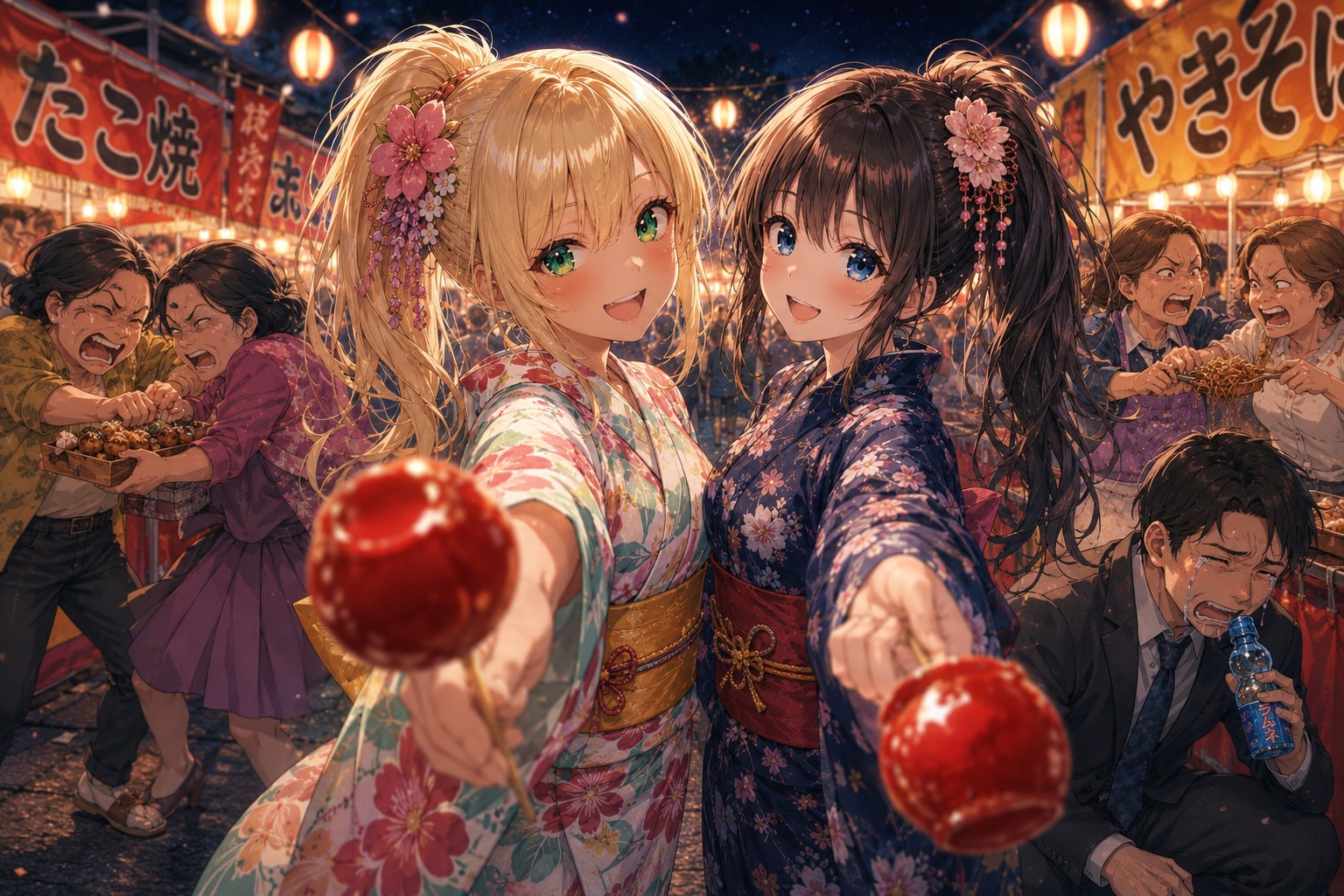 綺羅ちゃんとポニーテールちゃん(ポニテ同盟)