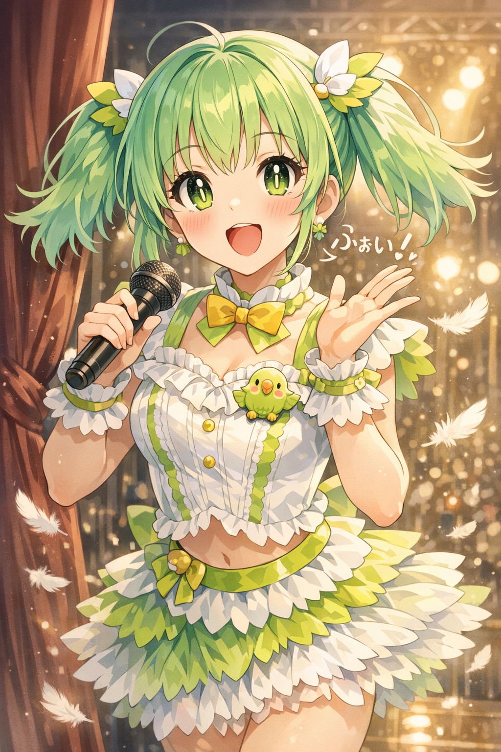 喋るインコ風メイク