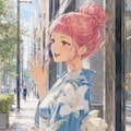 浴衣の習作 4枚目