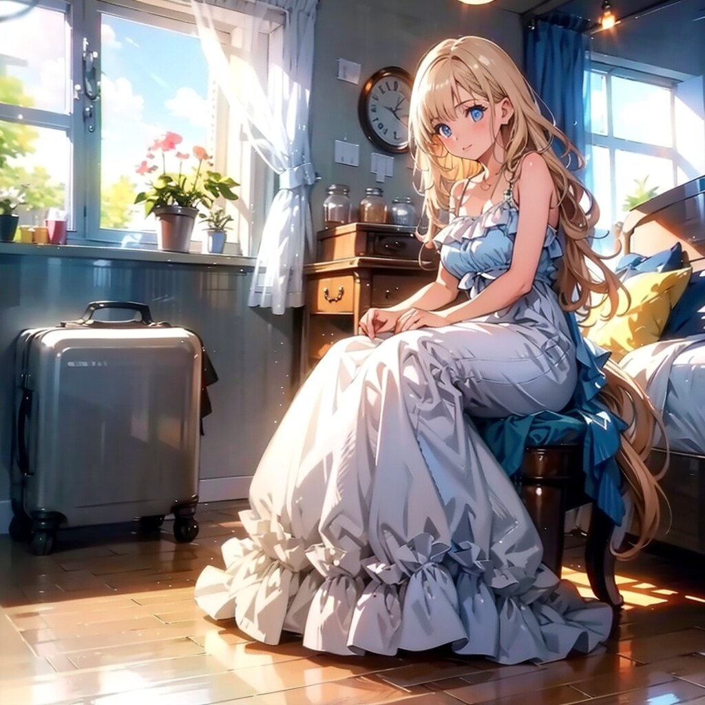 フリルロングスカート