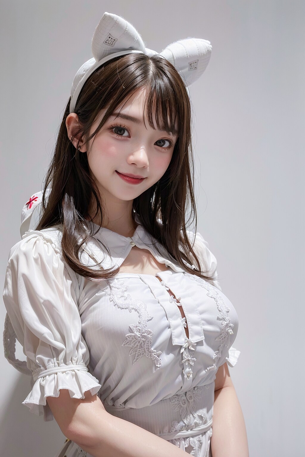 白いヘアバンド