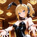 金髪少女バニーガール 2枚目