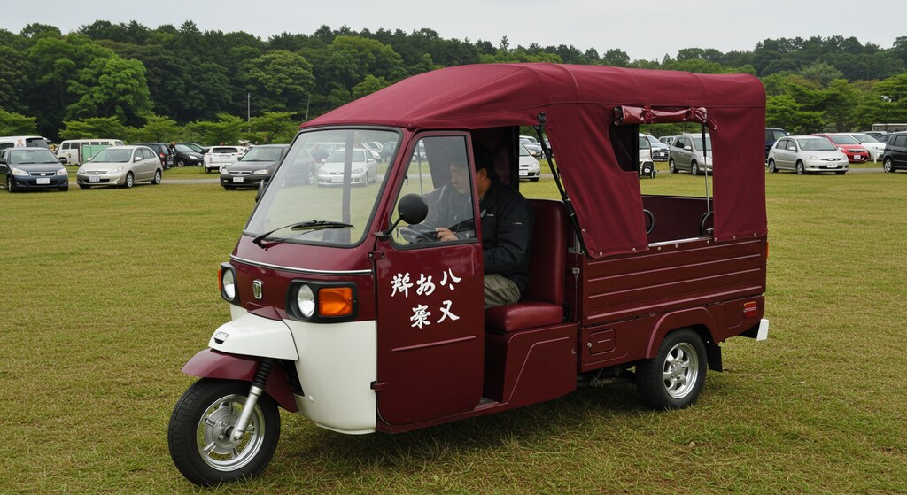オート三輪送迎車