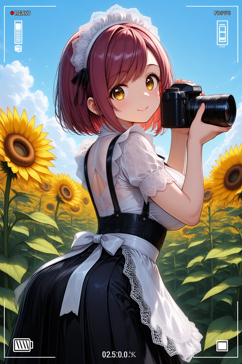 こんにちは（挨拶メイドの芽衣ちゃん） | の人気AIイラスト・グラビア