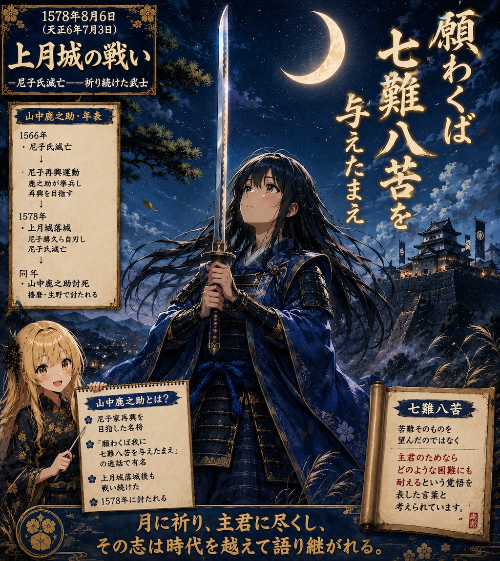 8月6日は山中鹿介の戦いの終焉の日