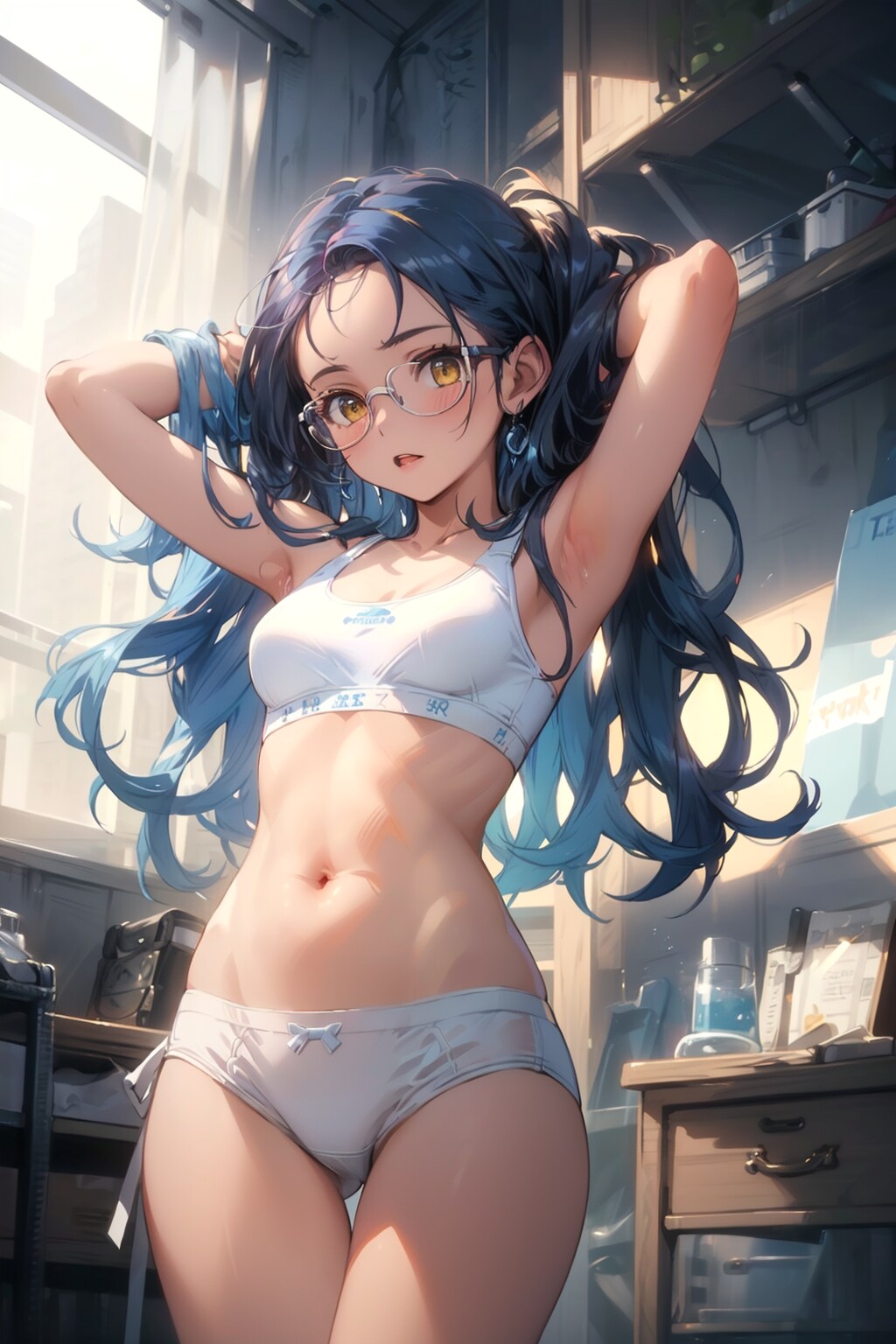 スポブラの眼鏡っ娘