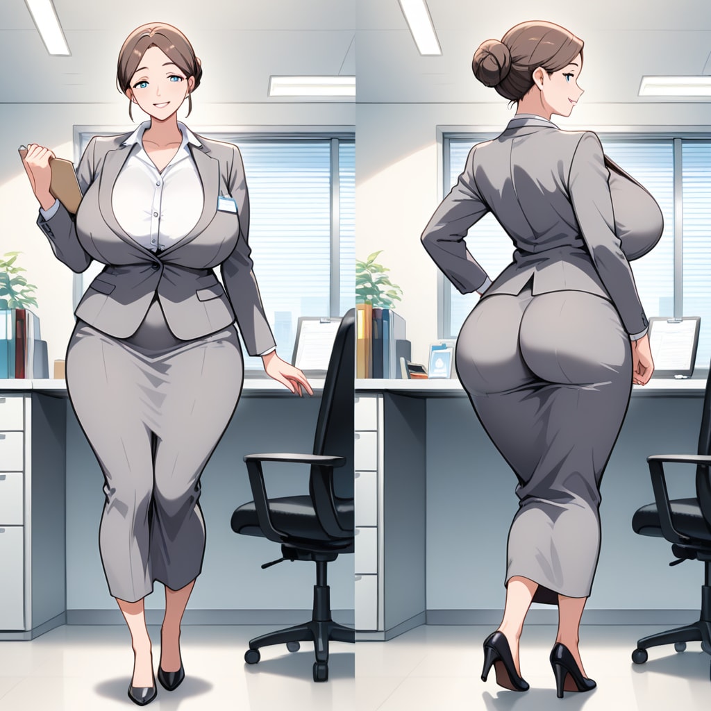 仕事中のママ
