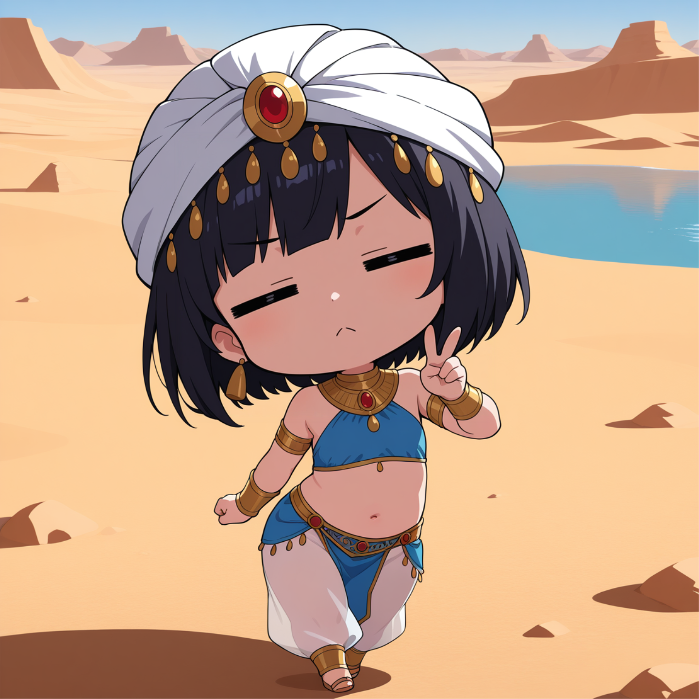 オアシス見つけた | の人気AIイラスト・グラビア