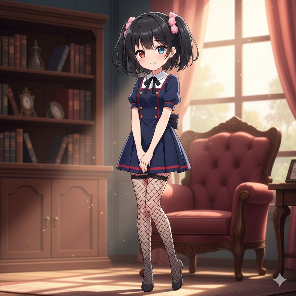 ちょっと背伸びしたアケちゃん