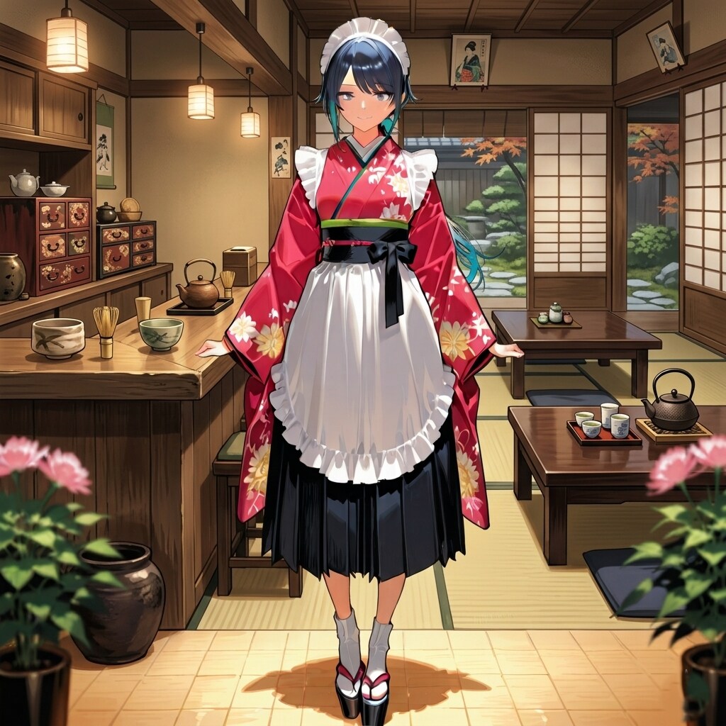 和風喫茶のアルバイト店員七瀬　250