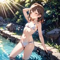 川で水遊び〜 9枚目