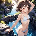 川で水遊び〜 5枚目