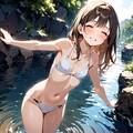 川で水遊び〜 4枚目