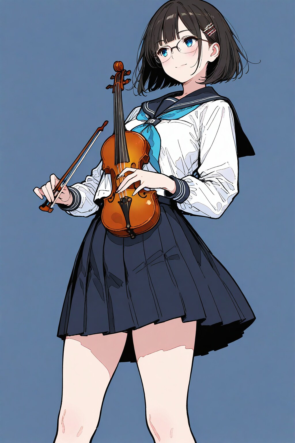 バイオリン🎻をひくメガネちゃん👓✨３