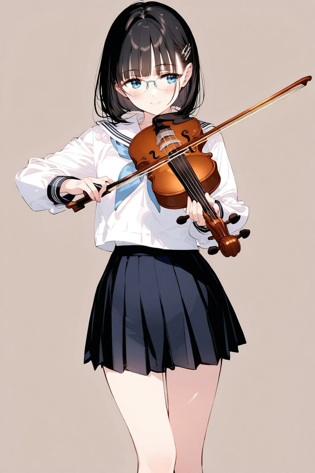 バイオリン🎻をひくメガネちゃん👓✨３