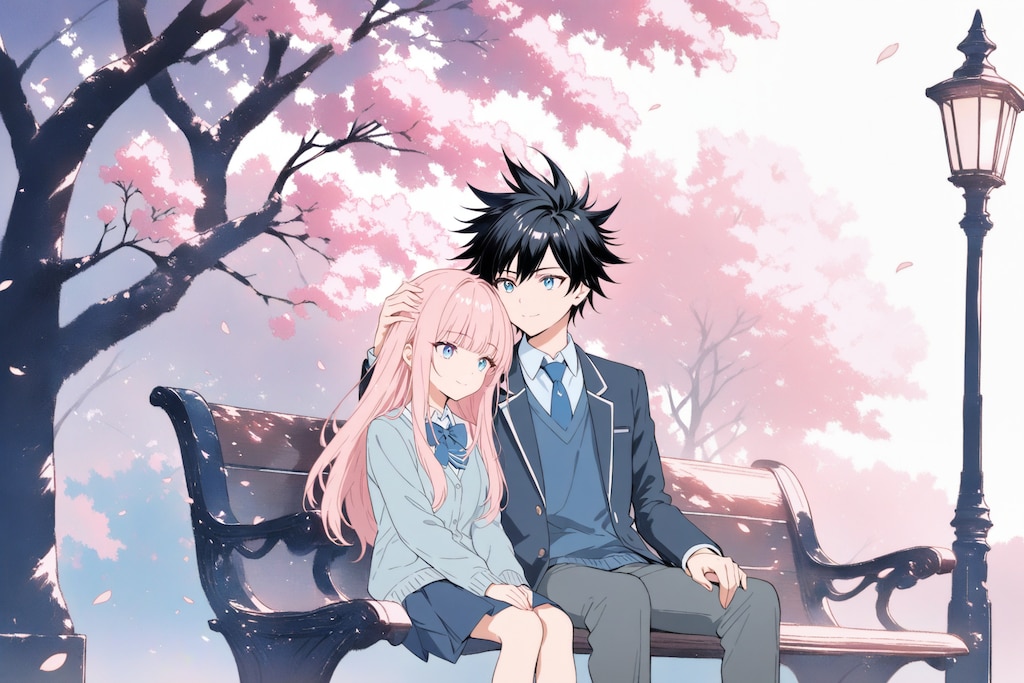 春に木陰と二人NB