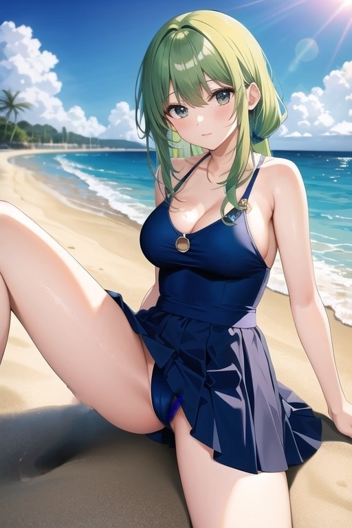 緑髪娘ビーチほか