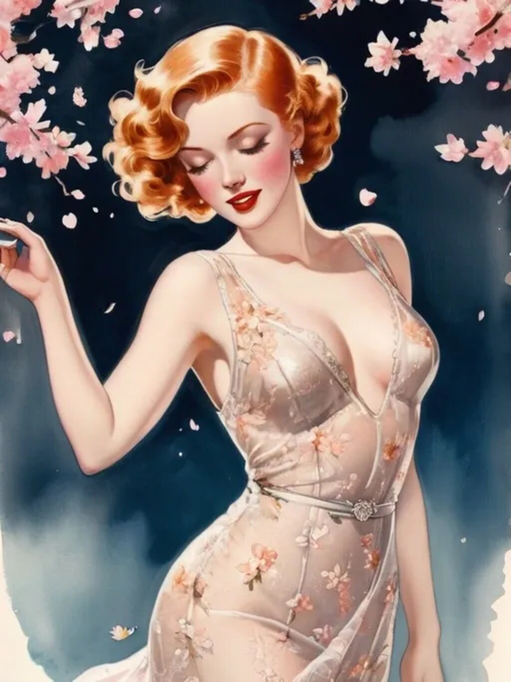 夜桜